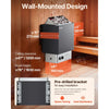 VEVOR Sauna Heater, 6KW 220V Electric Sauna Stove, Steam Bath Sauna Heater with Built-In Controls, 3h Timer and Adjustable Temp for Max. 176-318 Cubic Feet, Home Hotel Spa Shower Use