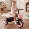 VEVOR Toddler Tricycle & Stroller for 18 Months to 5 Year Old, Kids Trike with Parent Push Handle, Adjustable Seat & Storage for Outdoor Play, Tricycle for Toddlers, Birthday Toy for Boys and Girls