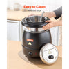 VEVOR Electric Soup Warmer, 10QT Commercial Soup Kettle with 304 Stainless Steel Detachable Insert Pot, 95~176°F Adjustable Temperature, Soup Station for Restaurant and Big Family, Black