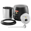 VEVOR Electric Soup Warmer, 10QT Commercial Soup Kettle with 304 Stainless Steel Detachable Insert Pot, 95~176°F Adjustable Temperature, Soup Station for Restaurant and Big Family, Black