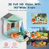 VEVOR Smart Bird Feeder with Camera, 2K HD AI Identify 10000+ Bird Species, Solar-Powered Bird Watching Camera with Auto Capture & Instant Notify, Wireless Outdoor Gift for Bird Lover (2 Solar Panels)