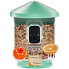 VEVOR Smart Bird Feeder with Camera, 2K HD AI Identify 10000+ Bird Species, Solar-Powered Bird Watching Camera with Auto Capture & Instant Notify, Wireless Outdoor Gift for Bird Lover (2 Solar Panels)
