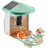 VEVOR Smart Bird Feeder with Camera, 2K HD AI Identify 10000+ Bird Species, Solar-Powered Bird Watching Camera with Auto Capture & Instant Notify, Wireless Outdoor Gift for Bird Lover (2 Solar Panels)