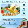 VEVOR Smart Bird Feeder with Camera, 2K HD AI Identify 10000+ Bird Species, Solar-Powered Bird Watching Camera with Auto Capture & Instant Notify, Wireless Outdoor Gift for Bird Lover (3 Solar Panels)