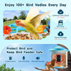 VEVOR Smart Bird Feeder with Camera, 2K HD AI Identify 10,000+ Bird Species, Solar-Powered Bird Watching Camera with Auto Capture & Instant Notify, Wireless Outdoor Ideal Gift for Bird Lovers (Green)