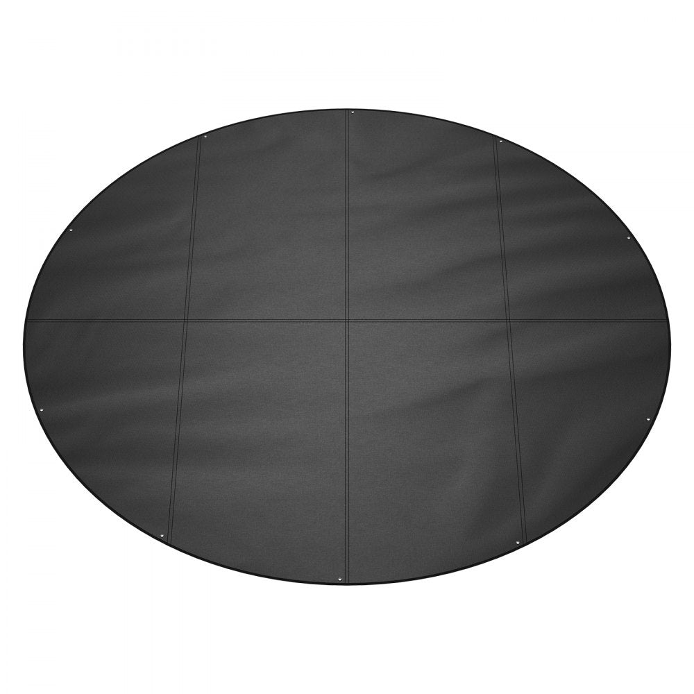 VEVOR 18 Ft Round Pool Cover, Solar Covers for Above Ground Pools, Safety Pool Cover with Drawstring Design, 420D Oxford Fabric Winter Pool Cover, Waterproof and Dustproof, Black