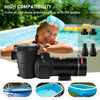 VEVOR Swimming Pool Pump 1.5HP 115V 1100W, Single Speed Pumps for Above Ground, Powerful Pool Pumps with Strainer Filter Basket, 5280 GPH Max. Flow, Certification of ETL for Security