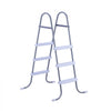 VEVOR Above Ground Pool Ladder, 3-Step Steel A-Frame Swimming Pool Stairs for 42 in High Wall, 300 lbs Capacity Entry/Exit Steps with Secure Non-Slip Sturdy Wide Step, Easy Setup, Gray & White