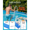 VEVOR Above Ground Pool Ladder, 3-Step Steel A-Frame Swimming Pool Stairs for 36 in High Wall, 300 lbs Capacity Entry/Exit Steps with Secure Non-Slip Sturdy Wide Step, Easy Setup, White & Blue