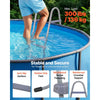 VEVOR Above Ground Pool Ladder, 2-Step Steel A-Frame Swimming Pool Stairs for 33 in High Wall, 300 lbs Capacity Entry/Exit Steps with Secure Non-Slip Sturdy Wide Step, Easy Setup Outdoor, Gray