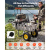 VEVOR Beach Fishing Cart, 200 lbs Load Capacity, Foldable Fishing Cart with Heavy-Duty Aluminum Alloy Frame, 13-Inch All-Terrain Tires, 8 Rod Holders, Strap, Easy to Clean, for Outdoor Camping Picnic