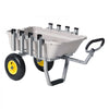 VEVOR Beach Fishing Cart, 200 lbs Load Capacity, Foldable Fishing Cart with Heavy-Duty Aluminum Alloy Frame, 13-Inch All-Terrain Tires, 8 Rod Holders, Strap, Easy to Clean, for Outdoor Camping Picnic
