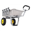 VEVOR Beach Fishing Cart, 200 lbs Load Capacity, Foldable Fishing Cart with Heavy-Duty Aluminum Alloy Frame, 13-Inch All-Terrain Tires, 8 Rod Holders, Strap, Easy to Clean, for Outdoor Camping Picnic