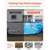 VEVOR Oval Pool Liner Pad, 15 x 30 ft Pool Liner Pad for Above Ground Swimming Pools, Extra-Thick Pool Mat, Prevents Punctures, Recycled Geotextile Material Underlayment Pad, Extend Liner Life