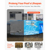 VEVOR 21ft Round Pool Liner Pad, Pool Liner Pad for Above Ground Swimming Pools, Extra-Thick Pool Mat, Prevents Punctures, Recycled Geotextile Material Underlayment Pad, Extend Liner Life