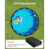 VEVOR 21ft Round Pool Liner Pad, Pool Liner Pad for Above Ground Swimming Pools, Extra-Thick Pool Mat, Prevents Punctures, Recycled Geotextile Material Underlayment Pad, Extend Liner Life
