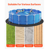 VEVOR 21ft Round Pool Liner Pad, Pool Liner Pad for Above Ground Swimming Pools, Extra-Thick Pool Mat, Prevents Punctures, Recycled Geotextile Material Underlayment Pad, Extend Liner Life