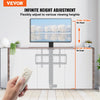 VEVOR Automated TV Elevator, 31" Stroke for Up to 60" Screens, Adjustable Height 42"-73", Remote Controlled, Supports 132 lbs