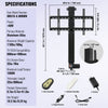 VEVOR Automated TV Elevator, 31" Stroke for Up to 60" Screens, Adjustable Height 42"-73", Remote Controlled, Supports 132 lbs