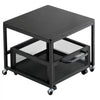 VEVOR Mini Fridge Stand with Storage, 198 lbs Mini Fridge Table with Movable Storage Cart & Swivel Wheels, Beverage Refrigerator Stand for Coffee Bar, Mini Fridge Organizer for Office Home Dorm, Black