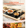 VEVOR Electric Cooktop 24inch 4 Burners Stove Top 6000W 220V No Plug, Ceramic Built-in Radiant Electric Stove , with 11 Power Levels, Over-Heat Guard, Knob Control, for Diverse Cooking Requirements