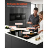 VEVOR Electric Cooktop 30inch 5 Burners Stove Top 8900W 220V No Plug, Ceramic Built-in Radiant Electric Stove , with 9 Power Levels, Timer, Child Lock, Over-Heat Guard, Touch Control