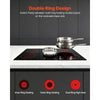 VEVOR Electric Cooktop 30inch 5 Burners Stove Top 8900W 220V No Plug, Ceramic Built-in Radiant Electric Stove , with 9 Power Levels, Timer, Child Lock, Over-Heat Guard, Touch Control