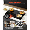VEVOR Electric Cooktop 30inch 5 Burners Stove Top 8900W 220V No Plug, Ceramic Built-in Radiant Electric Stove , with 9 Power Levels, Timer, Child Lock, Over-Heat Guard, Touch Control
