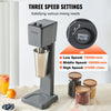 VEVOR Milkshake Machine, 375W Milkshake Maker Mixer, Single Head Drink Mixer Blender Machine, 3-Speed Milkshake Blender with 820ml Stainless Steel Cup for Commercial