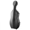 VEVOR 4/4 Full Size Cello Case, Composite Carbon Fiber, Lightweight Portable Travel Carrying Bag, with Plush Lining, Dual Shoulder Straps, Anti-Scratch, Professional Cello-Shape, for Cello, Black