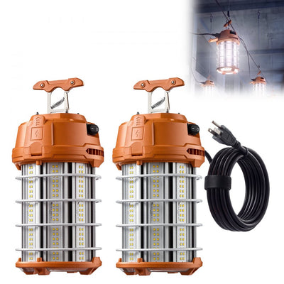 Vevor Temporary Work Lights 150W 19,500 lm 5000K LED Construction Lighting 2-Pack New