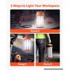 VEVOR LED Temporary Work Light 200W 26000LM 5000K LED Construction Light, Hanging Portable Linkable Jobsite Lighting, Daisy Chain 4 Units, 10 ft Power Cord, for Construction Sites, Workshop, 1 Pack