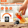 VEVOR Carpet Trimmer with Shearing Guide, 200W Electric Speed Adjustable Rug Carver, Wooden Handle Carpet Carving Clippers, Tufting Shears with 2 Blades, for Handmade Rug Cleaning and Tufted Rug