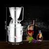 VEVOR Water Alcohol Distiller, 8 Gal/30 L, 304 Stainless Steel Still with 6-Lap Coil & Exhaust Port, Home Distillery Kit with Thermometer Pump, Oxygen-Free Steaming for Purer Whiskey Brandy Essential