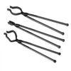 VEVOR Blacksmith Tongs, 18” 3 PCS, V-Bit Bolt Tongs, Wolf Jaw Tongs and Z V-Bit Tongs, Carbon Steel Forge Tongs with A3 Steel Rivets, for Beginner and Seasoned Blacksmiths, Bladesmiths and Craftsmen