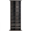VEVOR Media Storage Cabinet, 8-layer DVD Shelf Holds up to 464 CDs, Adjustable CD Shelves 16 Compartments, Protects & Organizes Music, Movie, Video Games or Memorabilia Collections, Espresso