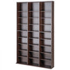 VEVOR Media Storage Cabinet, 9-layer DVD Shelf Holds up to 756 CDs, Adjustable CD Shelves 27 Compartments, Protects & Organizes Music, Movie, Video Games or Memorabilia Collections, Espresso