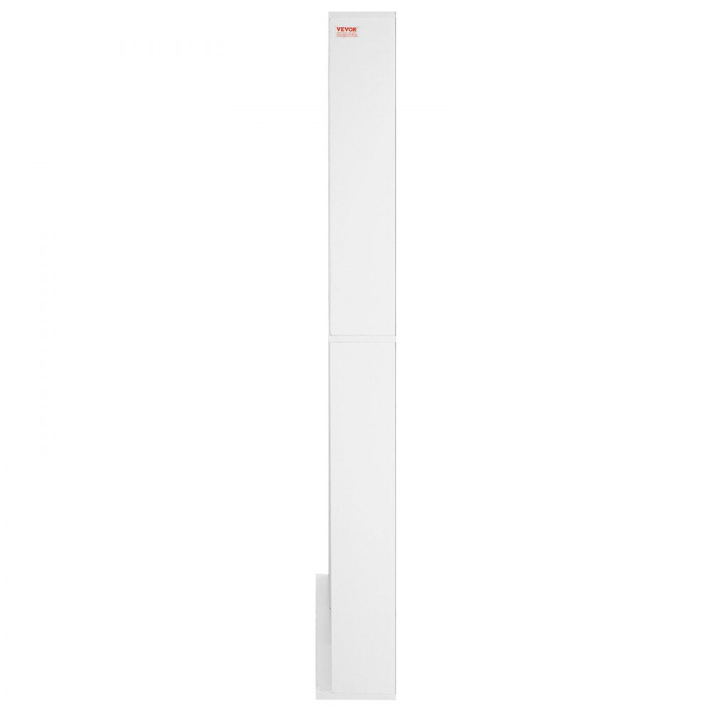 VEVOR Media Storage Cabinet, 9-layer DVD Shelf Holds up to 756 CDs, Adjustable CD Shelves 27 Compartments, Protects & Organizes Music, Movie, Video Games or Memorabilia Collections,White