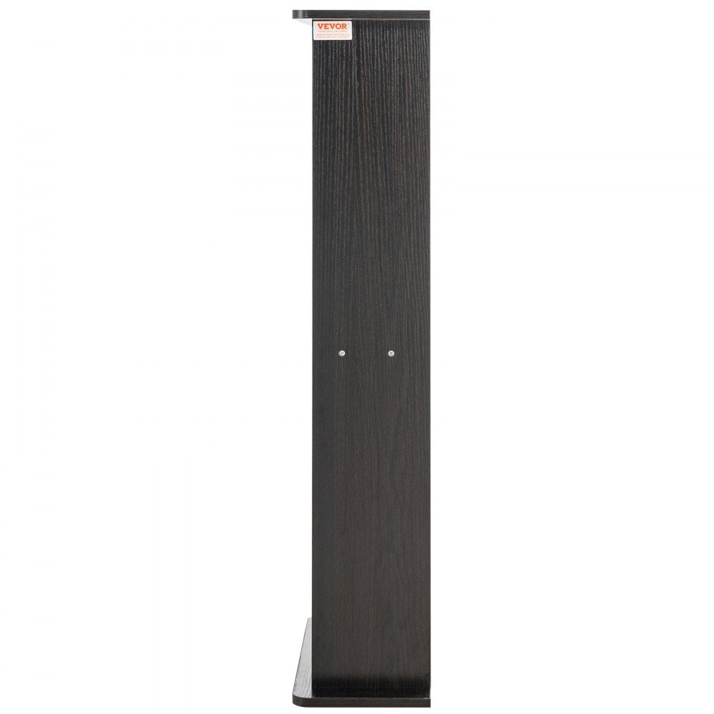VEVOR Media Storage Cabinet, 5-layer DVD Shelf Holds up to 240 CDs, Adjustable CD Shelves, Protects & Organizes Music, Movie, Video Games or Memorabilia Collections, Espresso