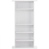 VEVOR Media Storage Cabinet, 5-layer DVD Shelf Holds up to 240 CDs, Adjustable CD Shelves, Protects & Organizes Music, Movie, Video Games or Memorabilia Collections, White