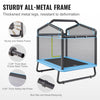 VEVOR 6FT Trampoline for Kids, 72" Indoor/Outdoor Toddlers Trampoline, Mini Baby Trampoline with Safety Enclosure Net, Gymnastics Bar, Hammock, Recreational Trampoline Birthday Gift for 3+ Years Kids