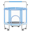 VEVOR 55" Kids Trampoline, 4.6FT Indoor Outdoor Trampoline, Mini Toddler Recreational Trampolinewith Safety Enclosure Net and Basketball Hoop, Birthday Gifts Christmas Toys for 3+ Years Children, Blue