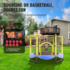 VEVOR 5FT Trampoline for Kids, 60" Indoor Outdoor Trampoline with Safety Enclosure Net, Basketball Hoop and Ocean Balls, Mini Toddler Recreational Trampoline Birthday Gifts for 3+ Years Kids