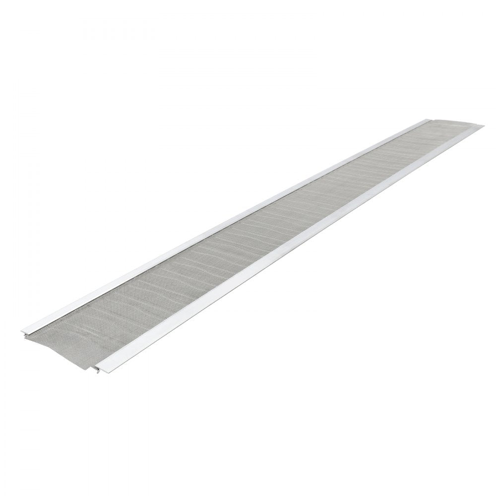 VEVOR Gutter Guard, 5 in Aluminum Gutter Cover with Stainless Steel Micro Mesh, Heavy-Duty 48ft Length, 0.04in Thick, Leaf Guard for Debris and Pine Needles, Easy DIY Install, Screws Included, 12 PCS