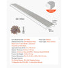 VEVOR Gutter Guard, 6 in Aluminum Gutter Cover with Stainless Steel Micro Mesh, Heavy-Duty 48ft Length, 0.04in Thick, Leaf Guard for Debris and Pine Needles, Easy DIY Install, Screws Included, 12 PCS