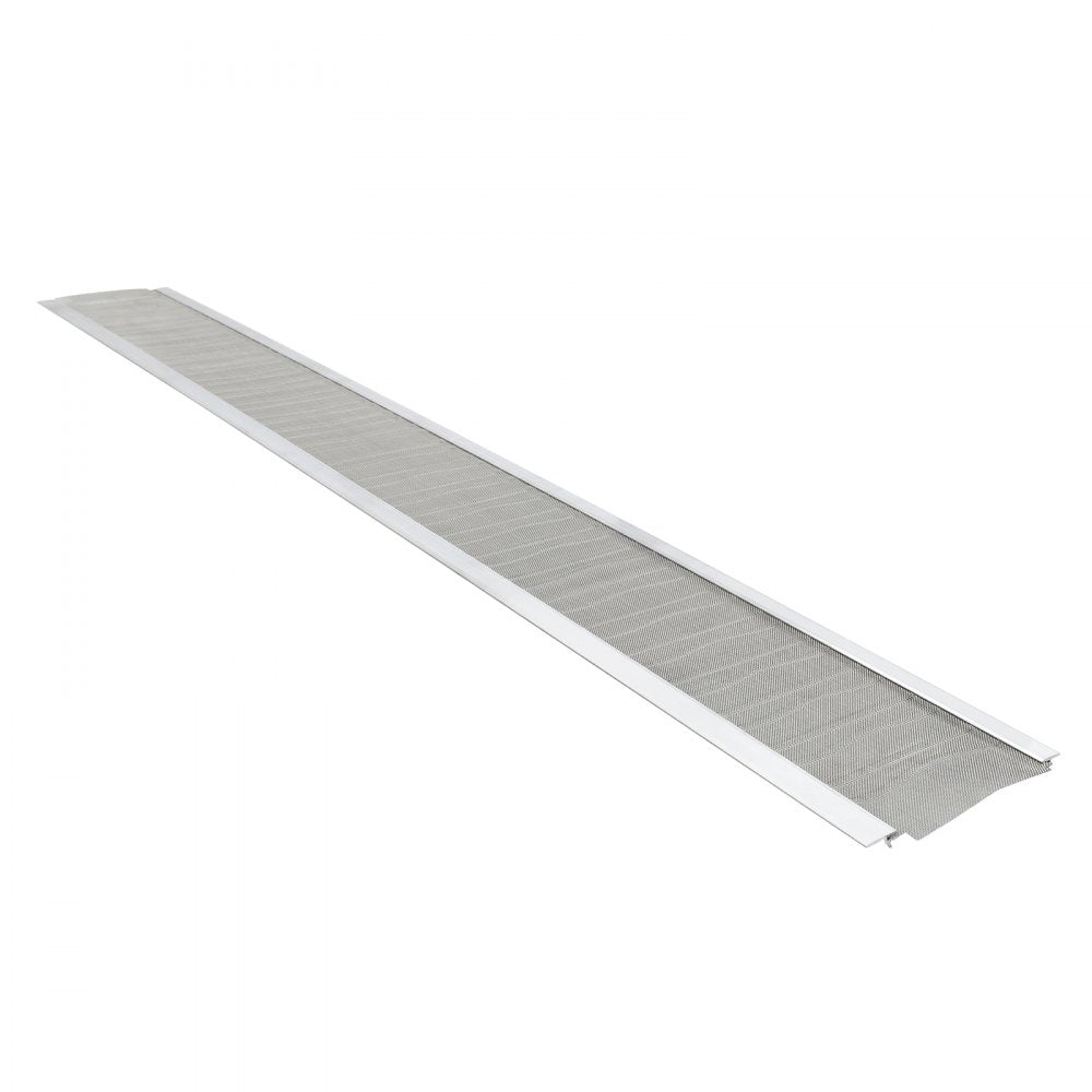 VEVOR Gutter Guard, 6 in Aluminum Gutter Cover with Stainless Steel Micro Mesh, Heavy-Duty 48ft Length, 0.04in Thick, Leaf Guard for Debris and Pine Needles, Easy DIY Install, Screws Included, 12 PCS