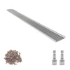 VEVOR Gutter Guard, 6 in Aluminum Gutter Cover with Stainless Steel Micro Mesh, Heavy-Duty 100ft Length, 0.04in Thick, Leaf Guard for Debris and Pine Needles, Easy DIY Install, Screws Included, 20 PCS