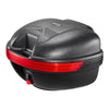 VEVOR Motorcycle Top Case 30L Universal Waterproof PP Motorcycle Tail Case, Detachable Motorbike Top Box with Security Lock & Backrest for Luggage Storage