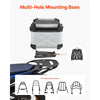 VEVOR Motorcycle Top Case, 65L Universal Aluminum Hard Motorcycle Tail Case, Waterproof Detachable Motorbike Top Box with Security Lock & Leather Liner for Helmets Storage
