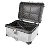 VEVOR Motorcycle Top Case, 65L Universal Aluminum Hard Motorcycle Tail Case, Waterproof Detachable Motorbike Top Box with Security Lock & Leather Liner for Helmets Storage
